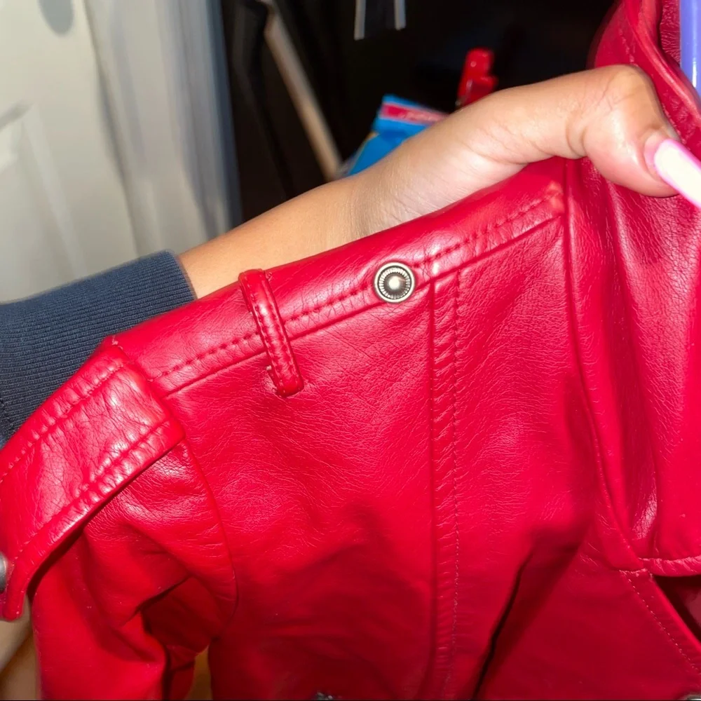 Forever 21 Leather Jacket As Is Womens Small - Picture 2 of 7